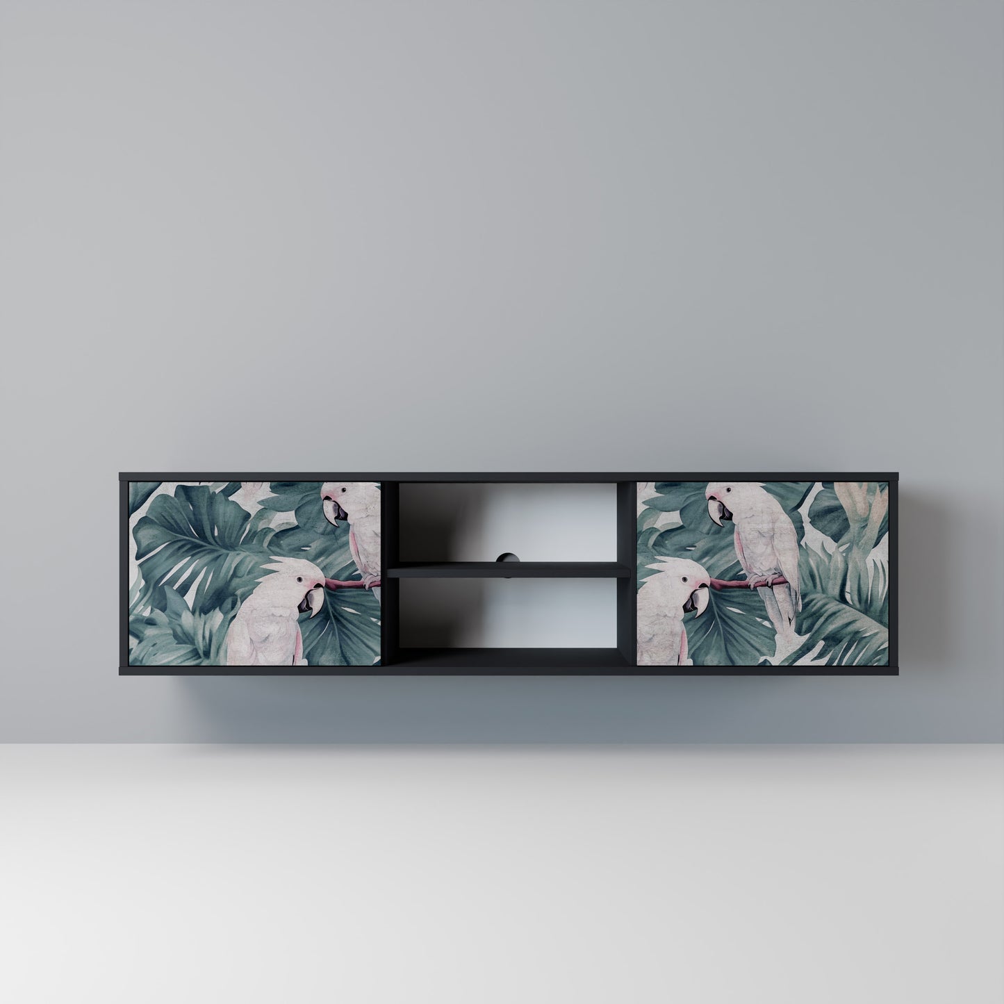 POPINJAY LOOK Mobile TV a 2 Ante in Finitura Nera