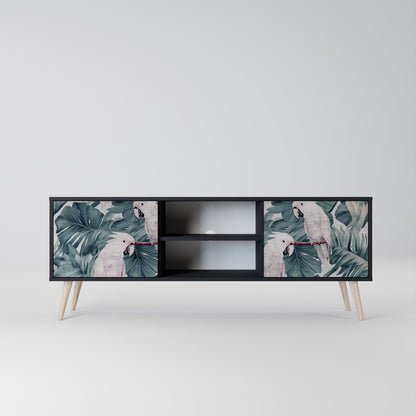 Mobile TV POPINJAY LOOK a 2 ante con finitura nera