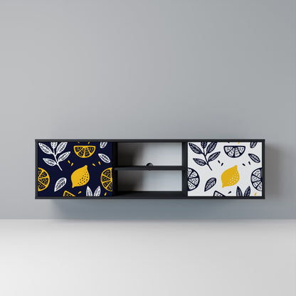 CITRUS BLACK AND WHITE Mobile TV a 2 Ante in Finitura Nera