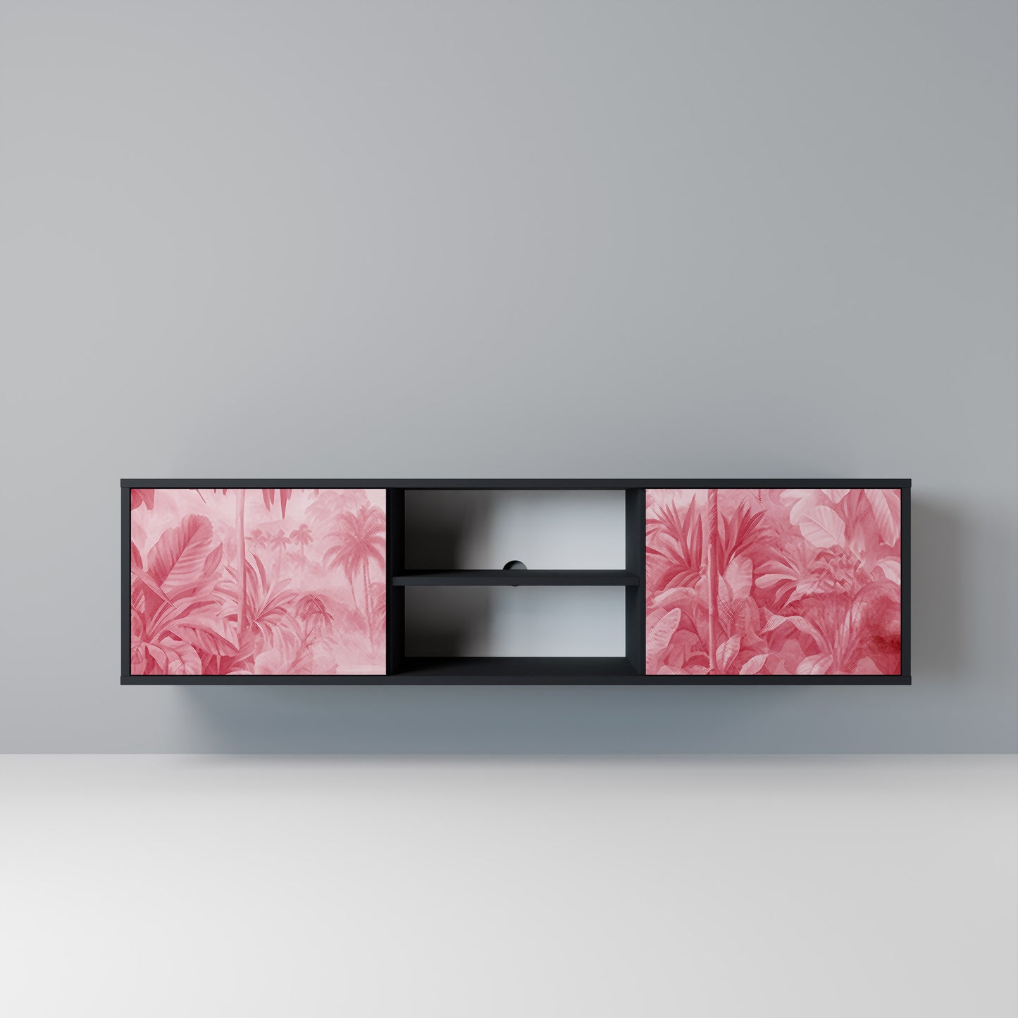 SWEET TROPICS Mobile TV a 2 Ante in Finitura Nera