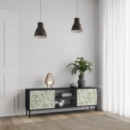 FENNEL BALDACHIN 2-Door TV Stand in Black Finish