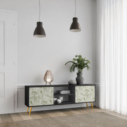 FENNEL BALDACHIN 2-Door TV Stand in Black Finish