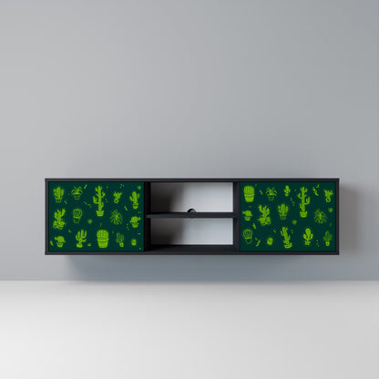 DESERT GREEN Mobile TV a 2 Ante in Finitura Nera