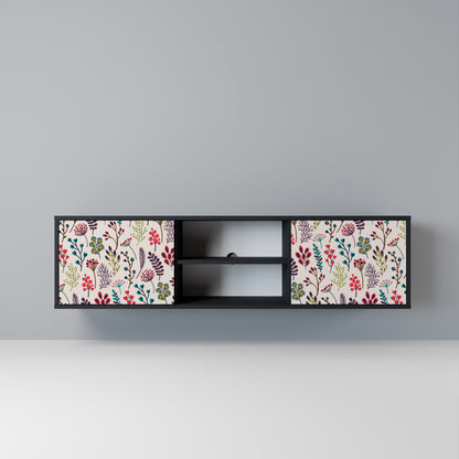 AUTUMN SUNDRIES Mobile TV a 2 Ante in Finitura Nera