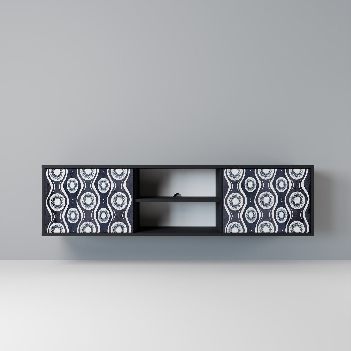 GRAPHITE EYES Mobile TV a 2 Ante in Finitura Nera