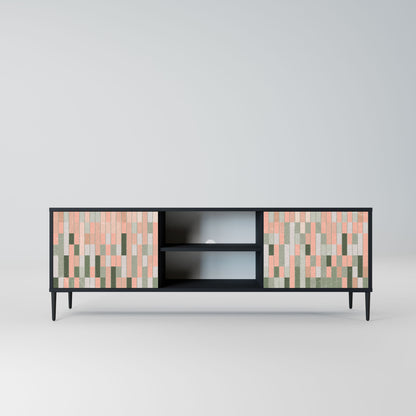 BUILDING THE FUTURE 2-Door TV Stand in Black Finish