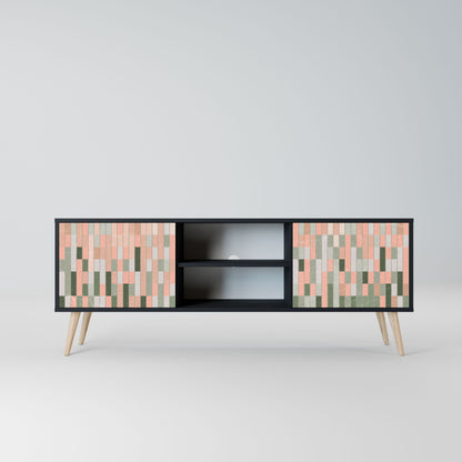 BUILDING THE FUTURE 2-Door TV Stand in Black Finish