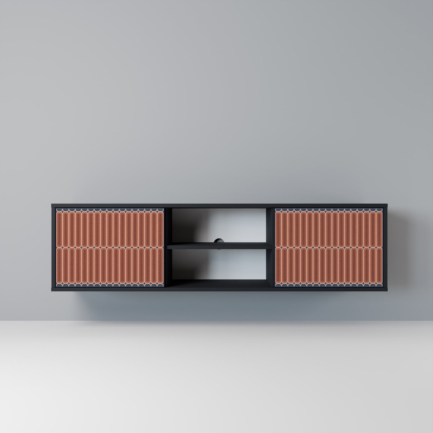 HYPNOTIC GATE Mobile TV a 2 Ante in Finitura Nera