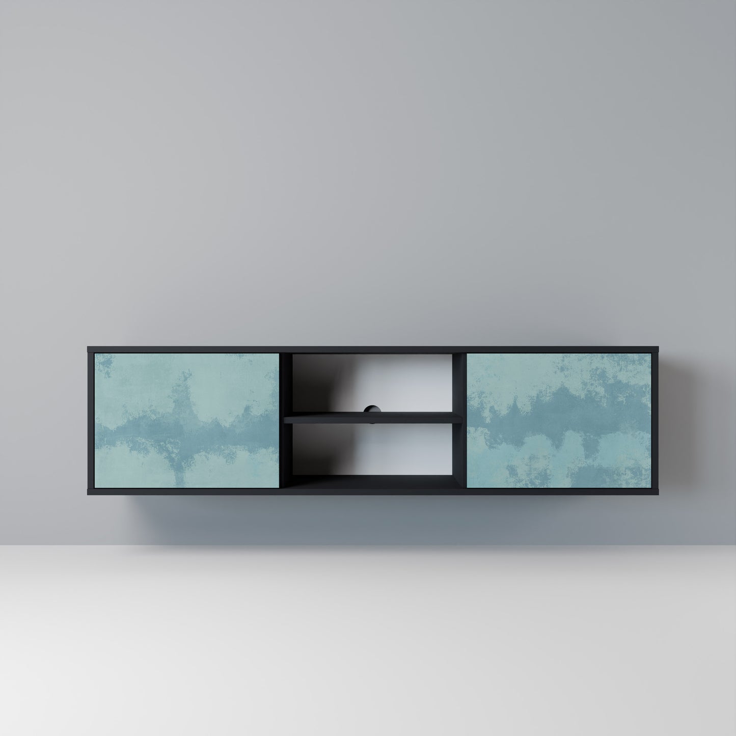 SKY WASH Mobile TV a 2 Ante in Finitura Nera