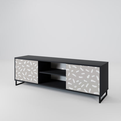 PASSING SECONDS Mobile TV a 2 ante con finitura nera