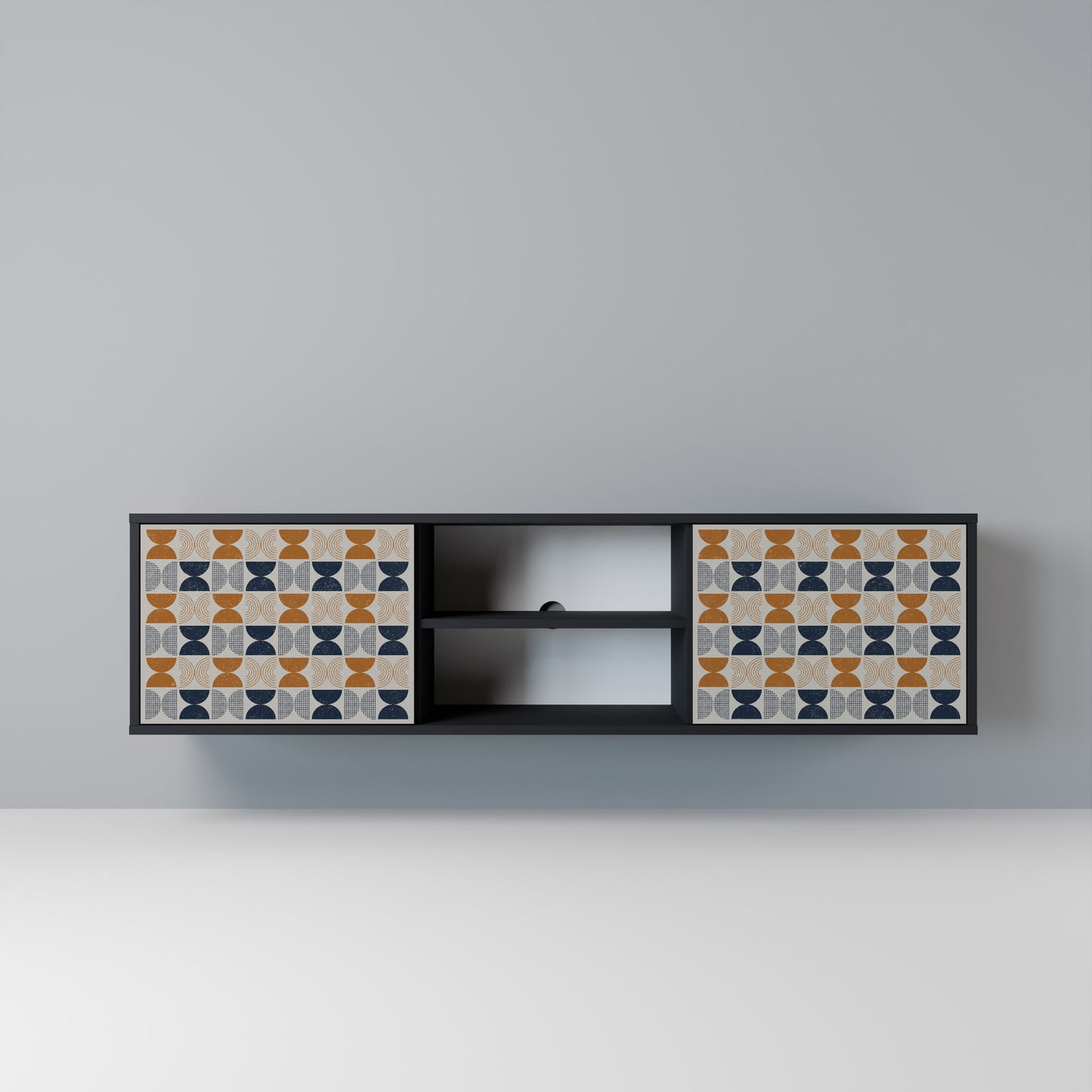 REFLECTION RANGE Mobile TV a 2 Ante in Finitura Nera