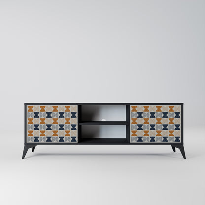 Mobile TV a 2 ante REFLECTION RANGE in finitura nera
