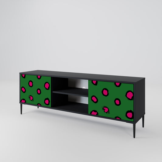 Mobile TV FUNKY SPOTS a 2 ante con finitura nera
