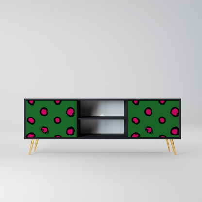 Mobile TV FUNKY SPOTS a 2 ante con finitura nera