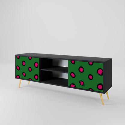 Mobile TV FUNKY SPOTS a 2 ante con finitura nera