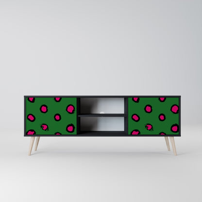 Mobile TV FUNKY SPOTS a 2 ante con finitura nera