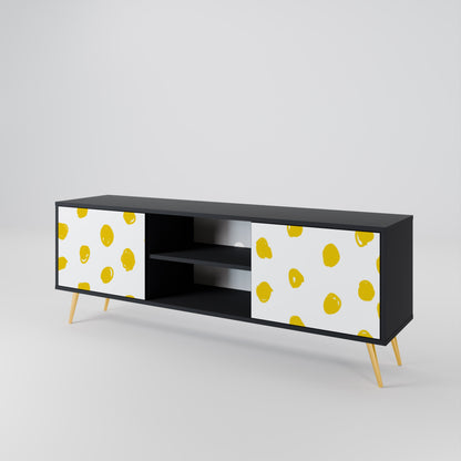 RADIANT REVERIE 2-Door TV Stand in Black Finish
