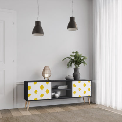 RADIANT REVERIE 2-Door TV Stand in Black Finish