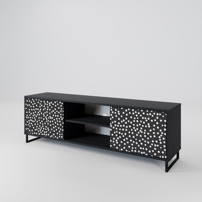 Mobile TV BLINDING LIGHTS a 2 ante con finitura nera