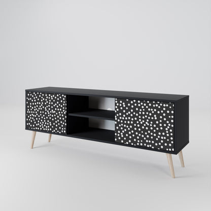 Mobile TV BLINDING LIGHTS a 2 ante con finitura nera