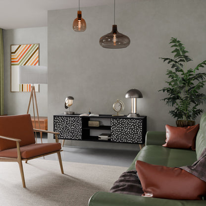 Mobile TV BLINDING LIGHTS a 2 ante con finitura nera