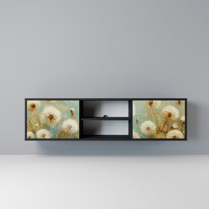 DREAMY MEADOW Mobile TV a 2 Ante in Finitura Nera