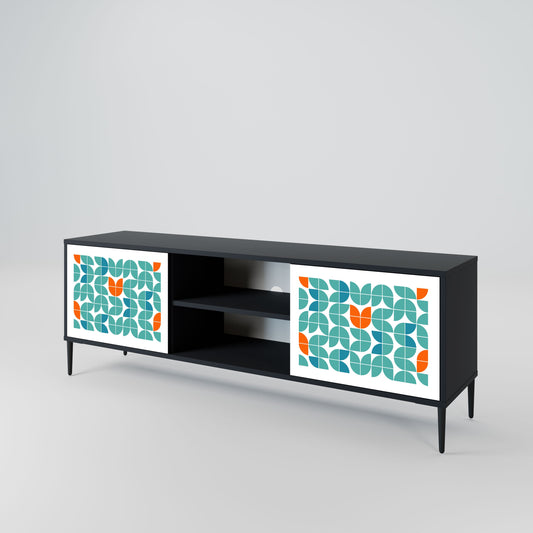 BE THE CHANGE 2-Door TV Stand in Black Finish