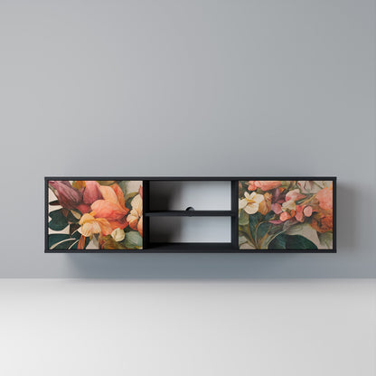 STYLISH BEAUTY Mobile TV a 2 Ante in Finitura Nera