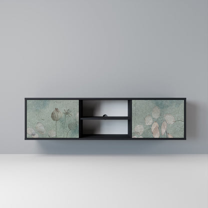NIGHT LADY Mobile TV a 2 Ante in Finitura Nera