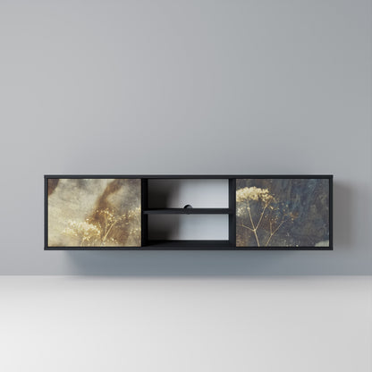 GENTLE POWER Mobile TV a 2 Ante in Finitura Nera