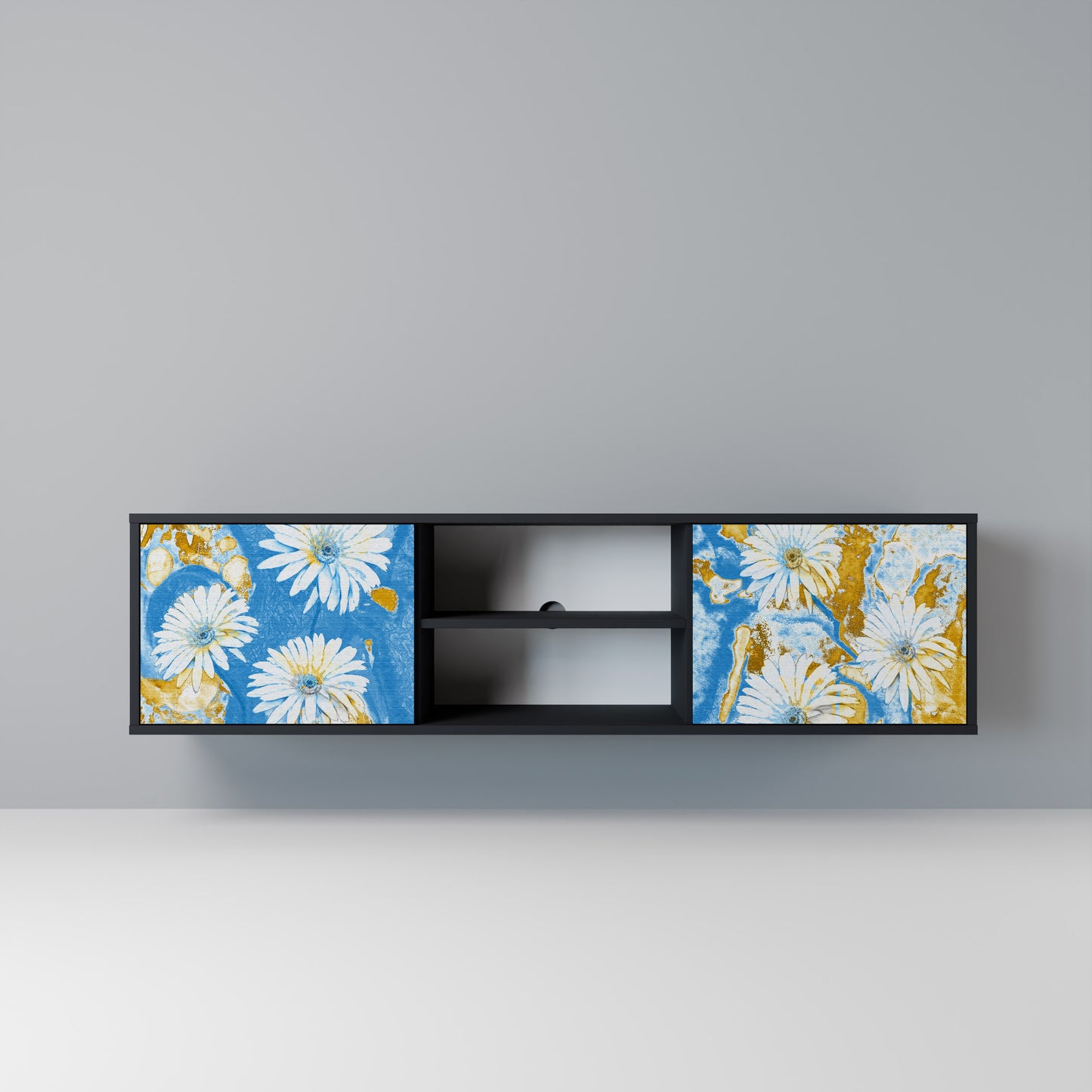 DAISY LUXE Mobile TV a 2 Ante in Finitura Nera