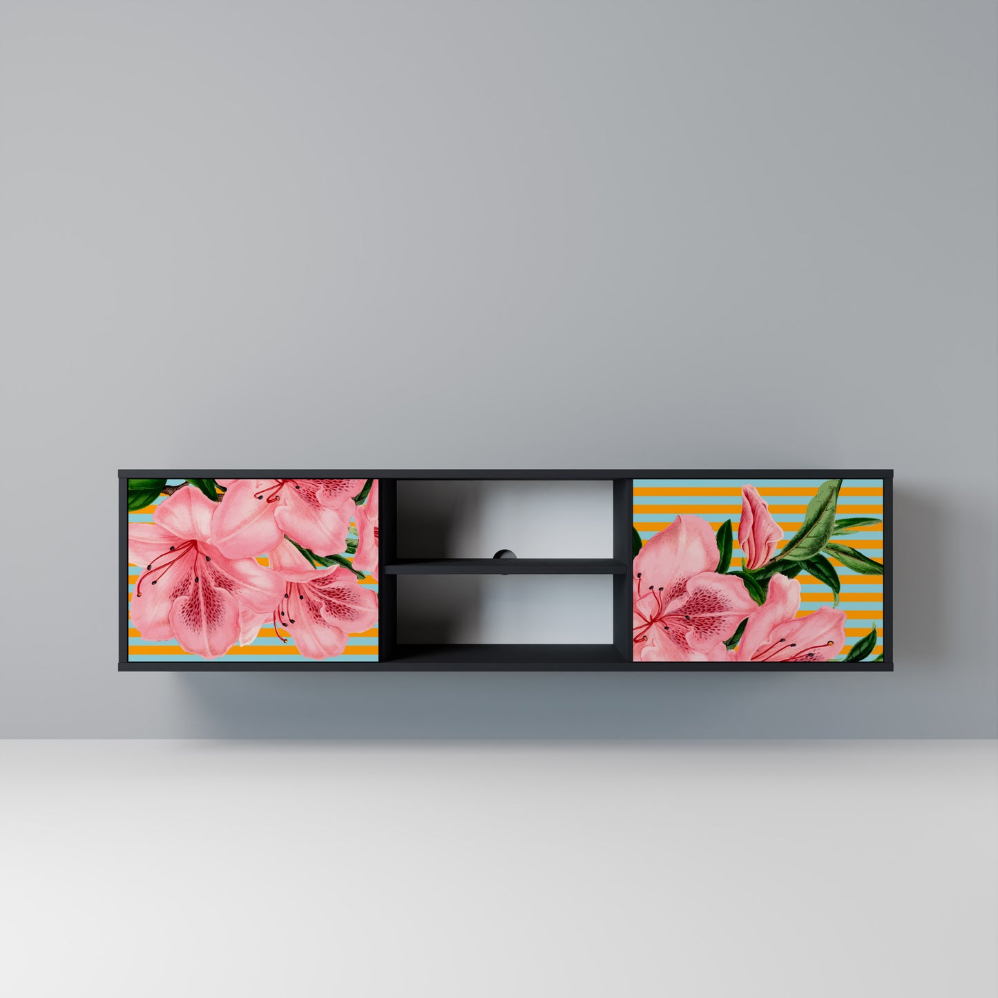 FRAGILE BEAUTY Mobile TV a 2 Ante in Finitura Nera
