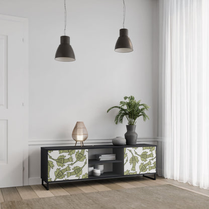 Mobile TV SEEDLING SONGBIRD a 2 ante con finitura nera