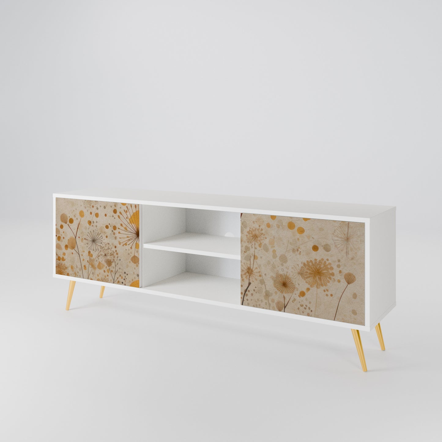 MORNING GLADE Mobile TV a 2 Ante in Finitura Bianca