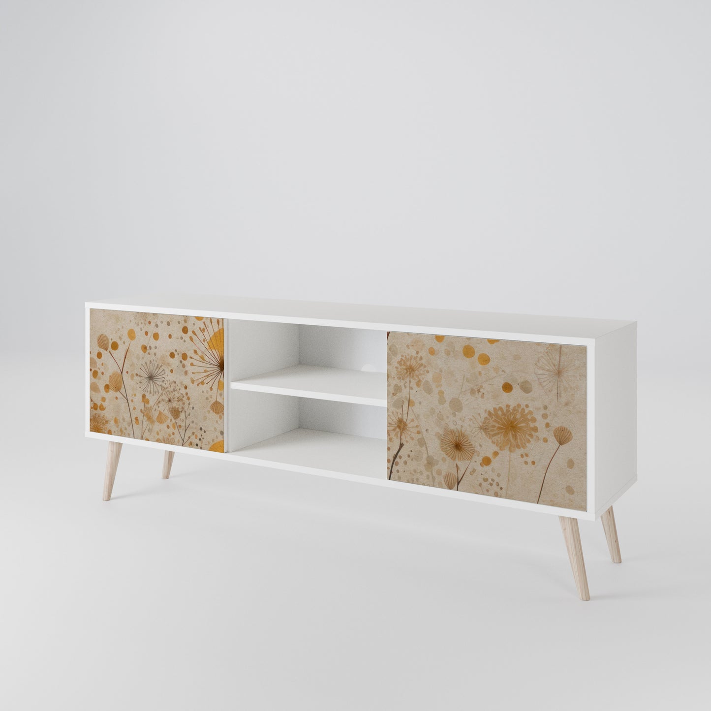 MORNING GLADE Mobile TV a 2 Ante in Finitura Bianca