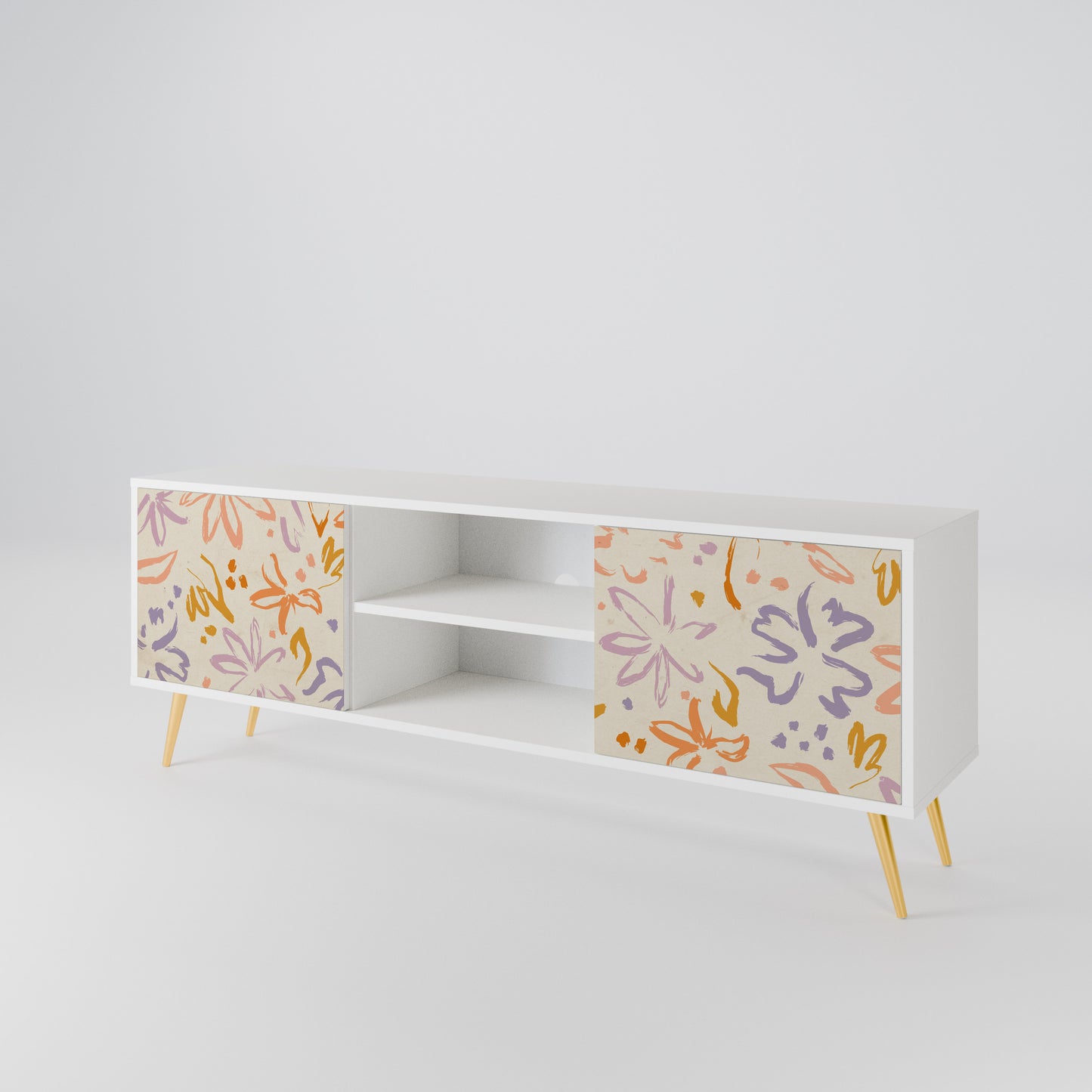 SPRING WHIMSY Mobile TV a 2 Ante in Finitura Bianca