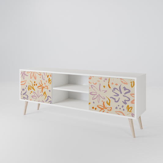 SPRING WHIMSY Mobile TV a 2 Ante in Finitura Bianca