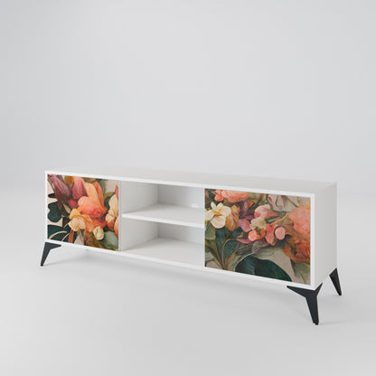 STYLISH BEAUTY Mobile TV a 2 Ante in Finitura Bianca