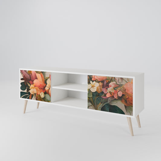 STYLISH BEAUTY Mobile TV a 2 Ante in Finitura Bianca