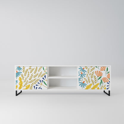 HELLO SPRING Mobile TV a 2 Ante in Finitura Bianca