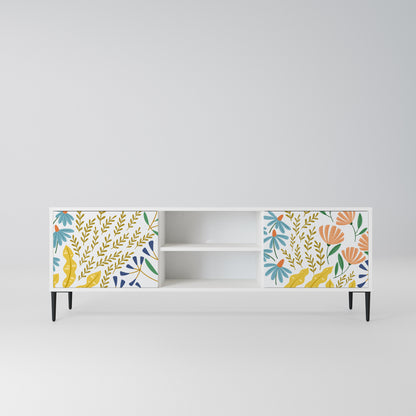 HELLO SPRING Mobile TV a 2 Ante in Finitura Bianca