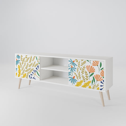 HELLO SPRING Mobile TV a 2 Ante in Finitura Bianca