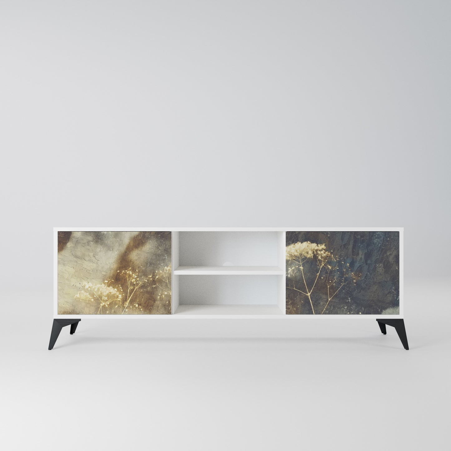 GENTLE POWER Mobile TV a 2 Ante in Finitura Bianca