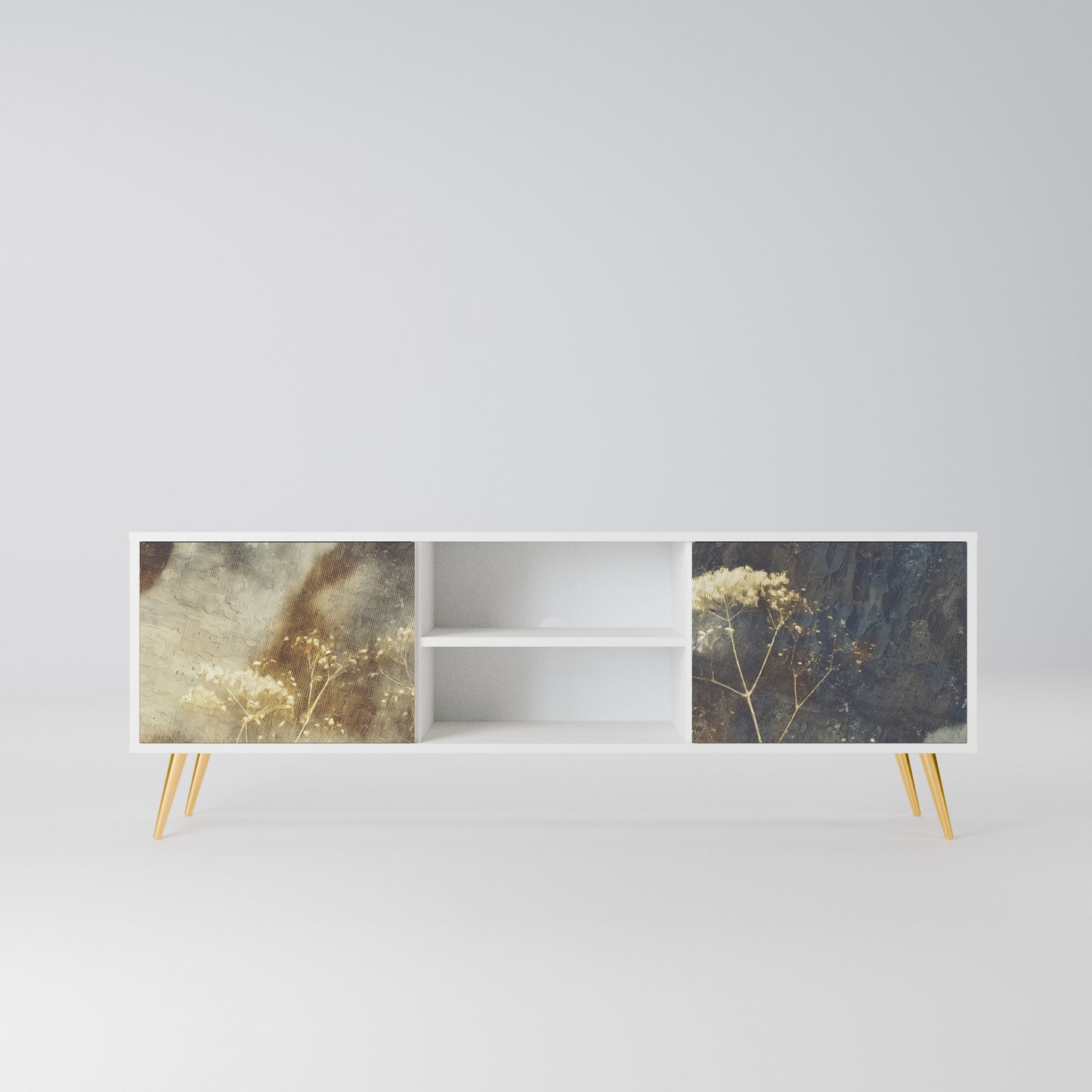 GENTLE POWER Mobile TV a 2 Ante in Finitura Bianca