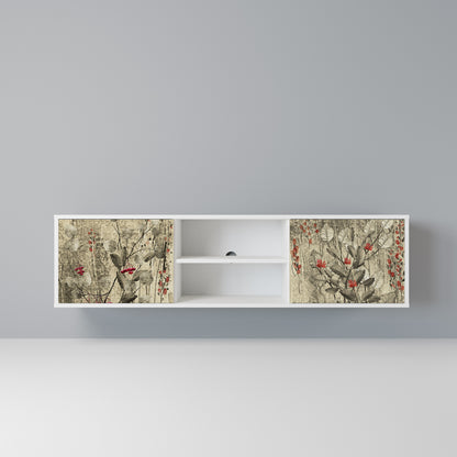 HERBAL GRACE Mobile TV a 2 Ante in Finitura Bianca