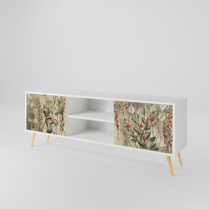 HERBAL GRACE Mobile TV a 2 Ante in Finitura Bianca