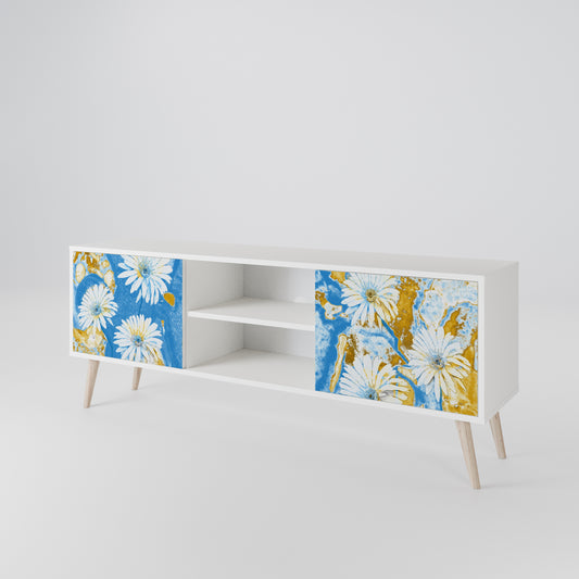 DAISY LUXE Mobile TV a 2 Ante in Finitura Bianca