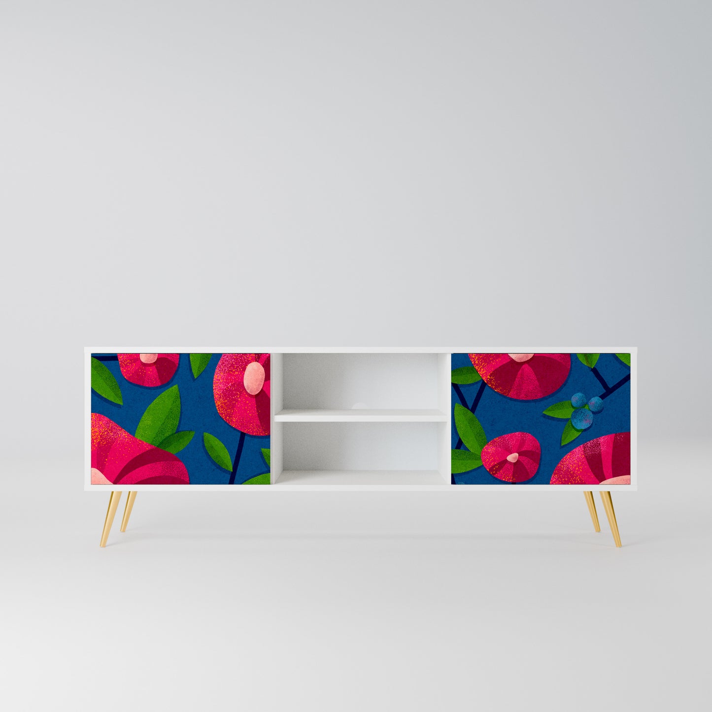 SPRING THOUGHTS Mobile TV a 2 Ante in Finitura Bianca