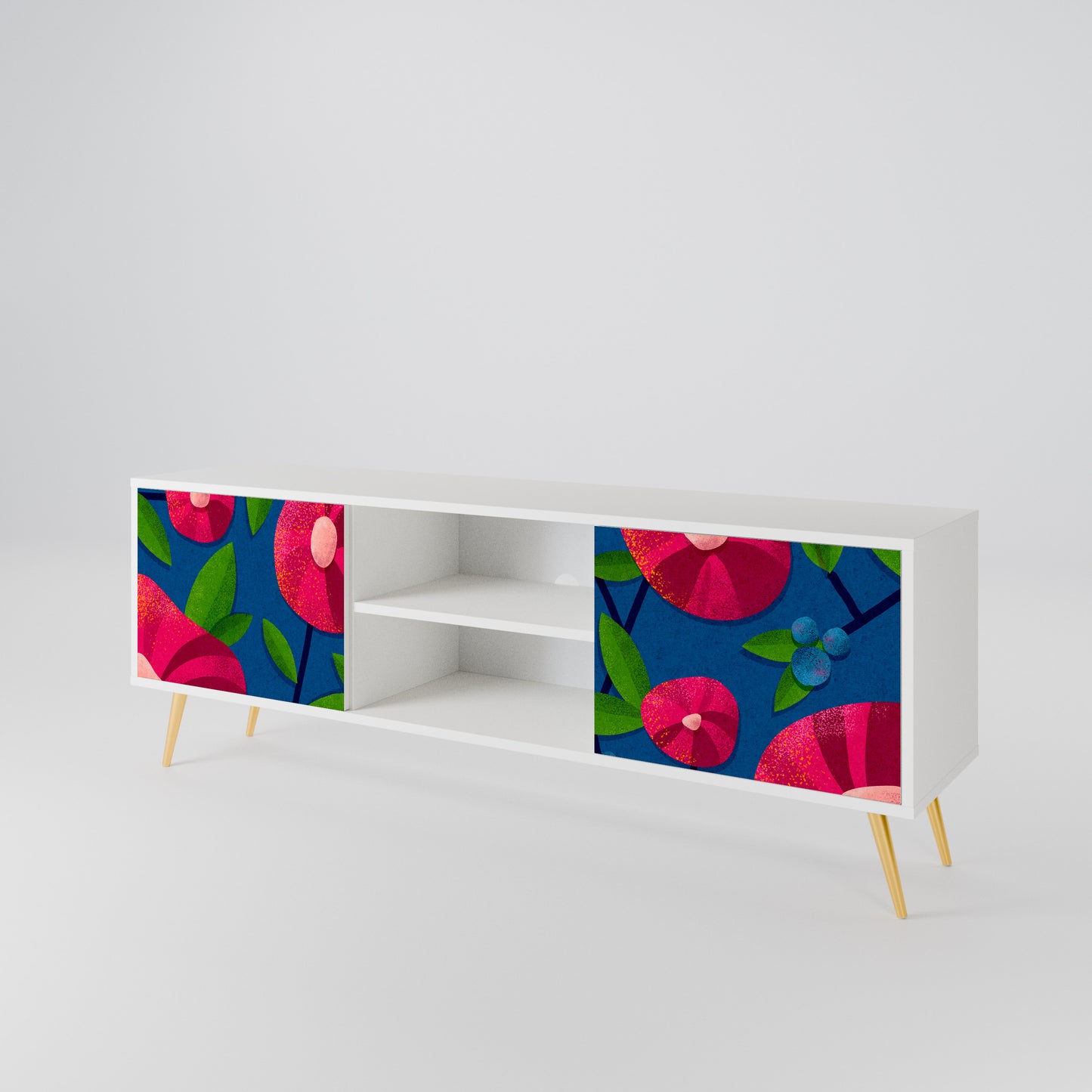 SPRING THOUGHTS Mobile TV a 2 Ante in Finitura Bianca