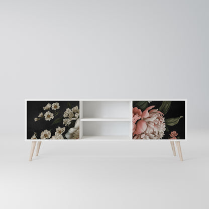 LUSH ELEGANCE Mobile TV a 2 Ante in Finitura Bianca